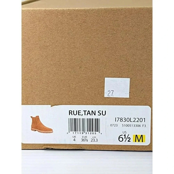 Vince Women's Rue Tan Suede Chelsea Lug Boots Size 6.5 M (MSRP $395) - Picture 11 of 11